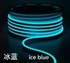 KIT MANGUERA NEON FLEXIBLE AZUL TURQUESA STRIP LIGHT 2835 5MTS 12V 5A 5MM