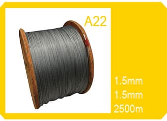 CABLE DE ACERO INOXIDABLE 1.5MM FUNDA PLASTICA POR METRO