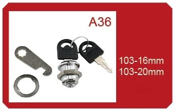 CERRADURA PARA ACRILICO O VIDRIO 103-20MM