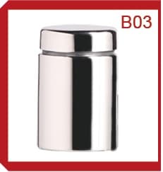 PERNO DECORATIVO INOXIDABLE HUECO MATE 25X25MM