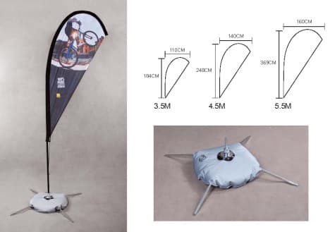 ESTRUCTURA PARA BANDERA DE  MEDIDA APROXIMADA 5.5 METROS INCLUYE  BASE EN X ( ESPECIAL PARA PISO SOLIDO BOLSA DE AGUA Y BOLSO