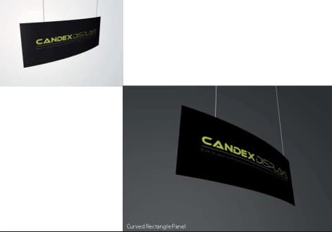 DISPLAY COLGANTE DE ALUMINIO LIVIANO MEDIDA APROXIMADA 10x4 PIES TELA TENSADA INCLUYE MALETIN