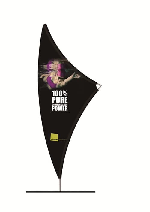 ESTRUCTURA PARA BANDERA GIGANTE  EN ALUMINIO  SILVER   MEDIDA APROXIMADA 4.8 METROS INTERIOR INCLUYE BOLSO  NO INCLUYE BASE