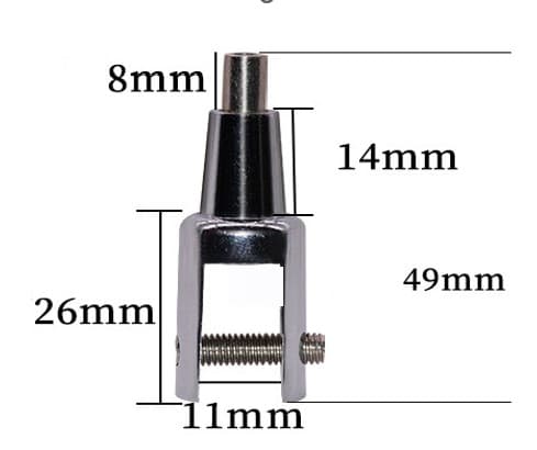 SUJETADOR SISTEMA COLGANTE  MEDIDA:11mm*49mm