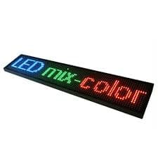 LETRERO LED PROGRAMABLE MEDIDA APROXIMADA 136X40 OUTDOOR COLOR MIX COLORES