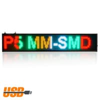 LETRERO LED PROGRAMABLE  MEDIDA APROXIMADA 200X20 OUTDOOR MIX DE C0LORES