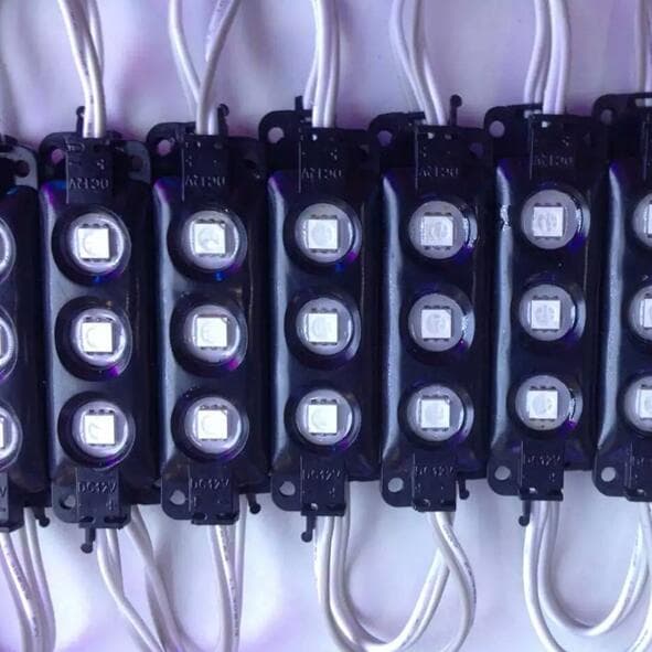 MODULO LED CHIPS 5050 12V 0.72W PASTILLA NEGRA COLOR BLANCO PURO