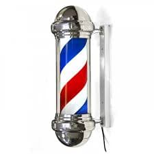 ICONO DE BARBERIA CON LUZ LED MEDIDA APROXIMADA 100X25X29
