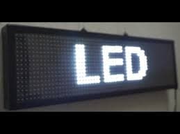 LETRERO LED PROGRAMABLE MEDIDA APROXIMADA 100X20 OUT DOOR COLOR BLANCO
