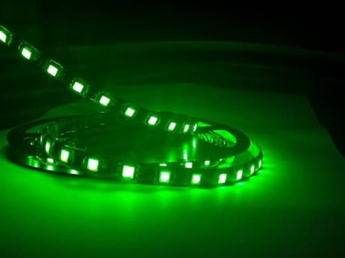 CINTA LED 60XM, 12VDC, 72W, VERDE. 5M DE LARGO (INTERIORES)