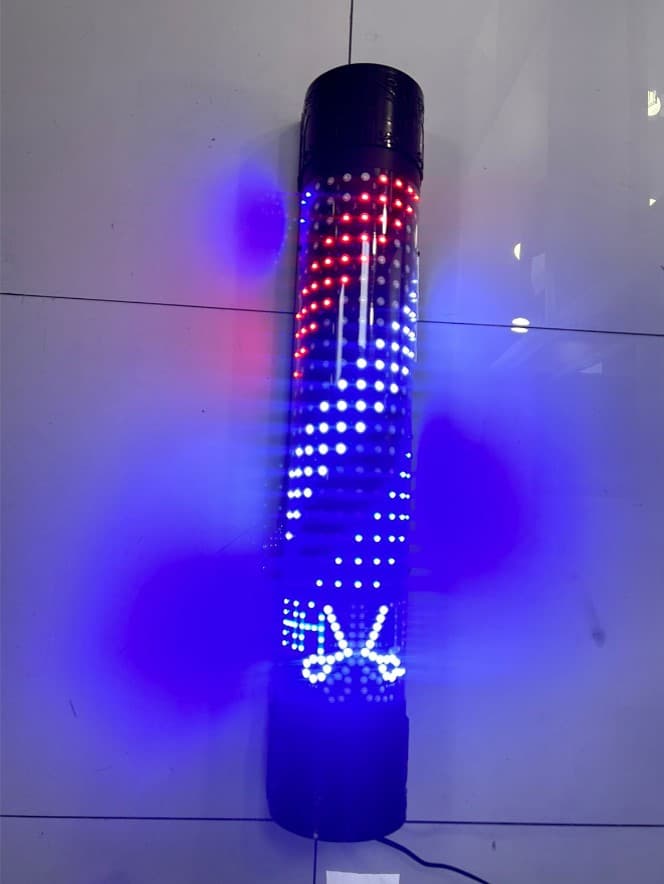 ICONO DE BARBERIA RGB MEDIDA 88X15CM 110V/60HZ