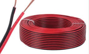 CABLE PARA EXTENCION ROJO Y NEGRO 2 PIN ROLLO X 100 METROS