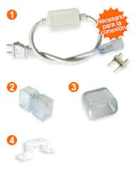 ACCESORIO PARA MANGUERA FLEXIBLE NEON 16*16 CODIGO VS-01241977