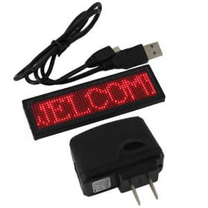 GAFETE LED PROGRAMABLE  MEDIDA APROXIMADA 77*30*6 MM COLOR RED