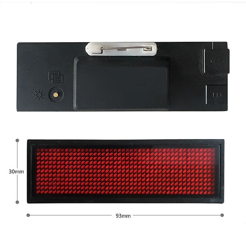 GAFETE LED PROGRAMABLE  MEDIDA APROXIMADA 77*30*6 MM COLOR RED