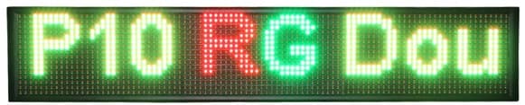 LETRERO LED PROGRAMABLE DOBLE CARA  MEDIDA APROXIMADA 70X20 INDOOR RGB