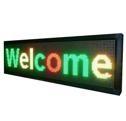 LETRERO LED PROGRAMABLE DOBLE CARA MEDIDA APROXIMADA 100X20 OUTDOOR RGB