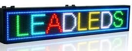 LETRERO LED PROGRAMABLE MEDIDA APROXIMADA 200X40 OUTDOOR COLOR MIX DE COLORES