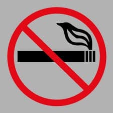 HABLADOR EN ALUMINIO NO SMOKING DE 15*15 CM