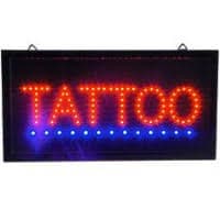 LETRERO LUMINOSO SIGN TATTOO TAMAÑO 48*25CM