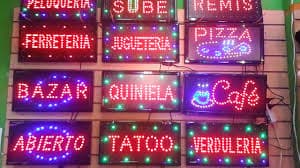 LETRERO LUMINISO SIGN EMPAREDADOS TAMAÑO 48*25CM