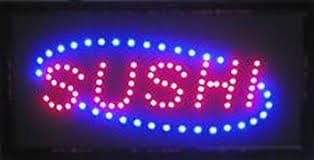 LETRERO LUMINOSO SIGN SUSHI TAMAÑO 48*25