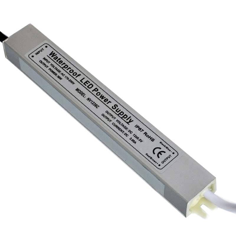 FUENTE DE PODER  EXTERIOR INPUT 110V OUTPUT 12V 4A 48W IP 65
