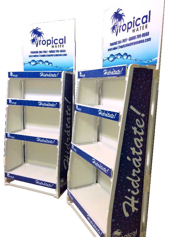 ESTANTERIAS PLASTICAS PROMOCIONALES CON 4 REPISAS  SOLO ESTRUCTURA