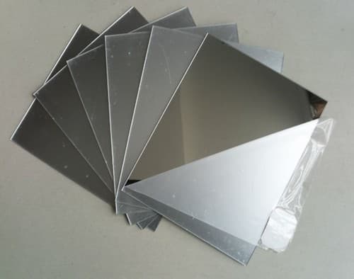 LAMINA ACRILICO ESPEJO PLATEADO 3MM 4X6PIES