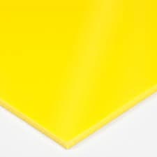 LÁMINA PVC RIGIDO AMARILLO ESPESOR 3MM MEDIDA 1.22*2.44 METROS (4*8 PIES) DENSIDAD 1G/CM3