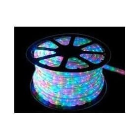 MANGUERA CUADRADA UNA LINEA CHIPS 5050 RGB 60 LED X METRO 110 V