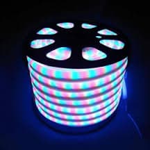 MANGUERA FLEXIBLE NEON 16*16 COLOR RGB 120 LED X METRO IP 67 110 V ROLLO X 50 METROS