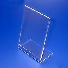 DISPLAY ACRILICO CRISTAL EN L MEDIDA APROXIMADA 11 X 8.5