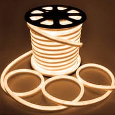 MANGUERA FLEXIBLE NEON STRIP AC110V SMD2835 120 LED POR METRO 360 DEGREE ROLLO *50 METROS COLOR BLANCO CALIDO