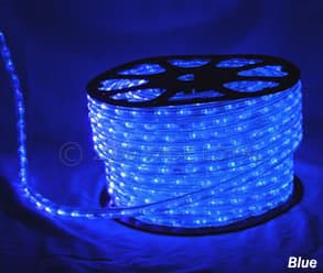 MANGUERA CUADRADA DOBLE LINEA BLUE 180 LED X METROS ROLLO X 100 METROS 220W