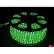 MANGUERA CUADRADA DOBLE LINEA GREEN 180 LED X METRO ROLLO X 100 METROS 220W