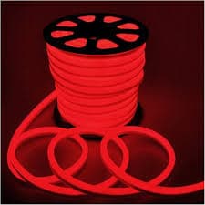 MANGUERA FLEXIBLE NEON 14*24 COLOR RED 120 LED X METRO IP 67 110 V ROLLO X 50 METROS