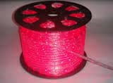 MANGUERA REDONDA RED 36 LED X METRO 110 VOLTIOS ROLLO X 100 METROS