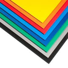 LAMINA PVC ESPUMOSO AMARILLO 5MM 1.22 X 2.44 (4X8)